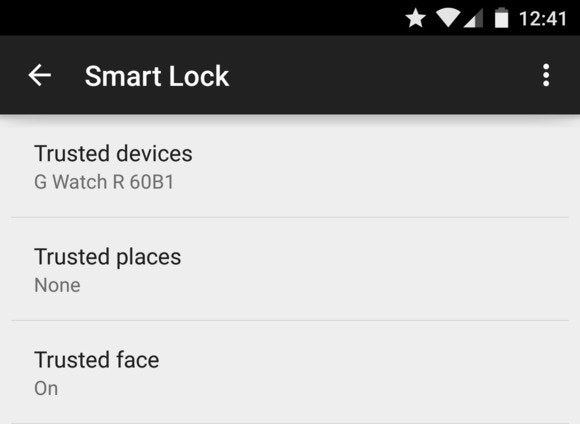 lock screen smart lock