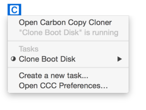 menu bar status