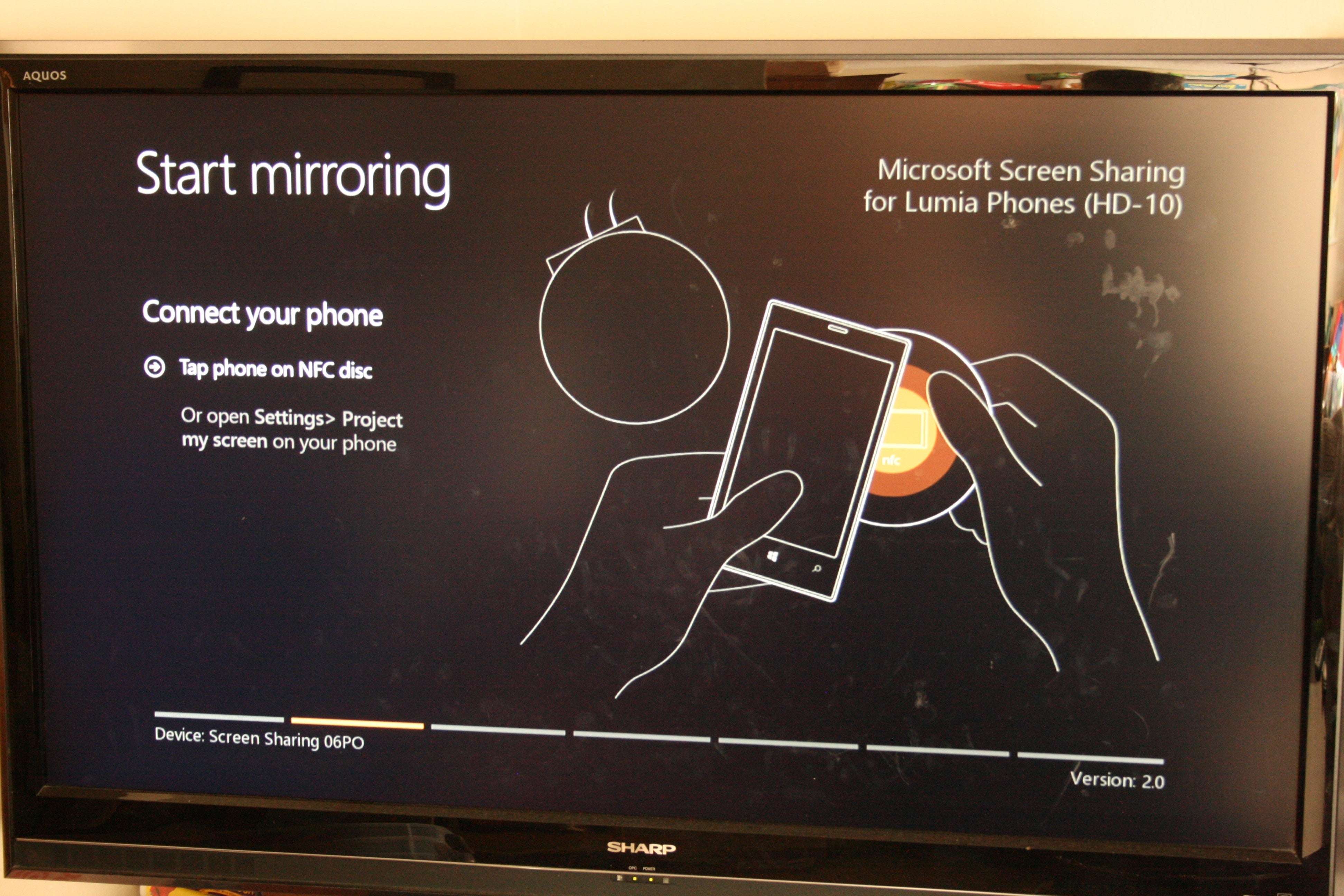 microsoft screen sharing for lumia phones hd 10