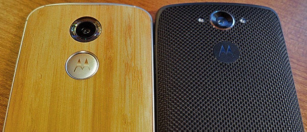 Moto X vs Droid Turbo (back)