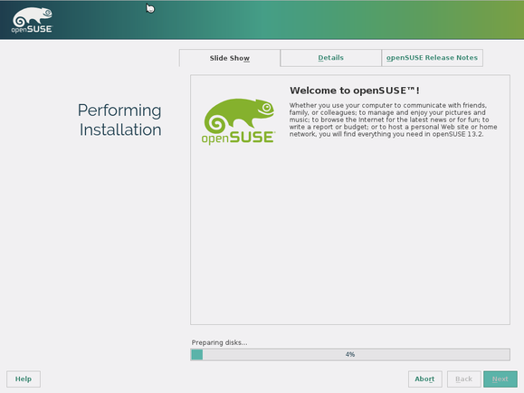 opensuse 13.2 installation