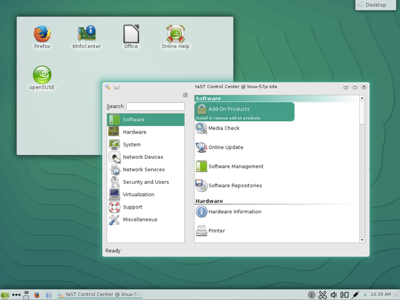 opensuse 13.2 yast on kde
