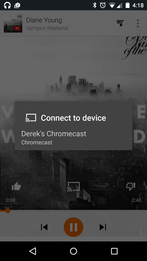 play music chromecast