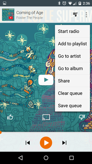 play music start radio