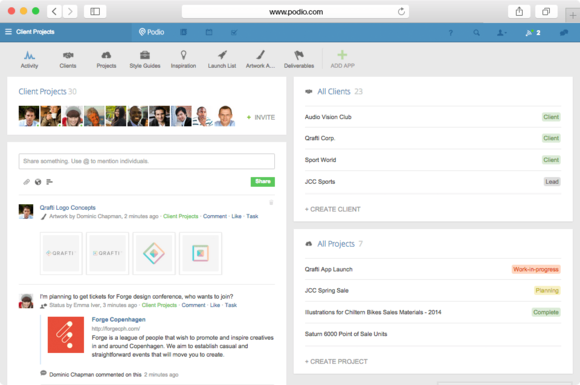 podi activity feed