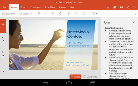 Office for Android Microsoft PowerPoint