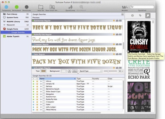suitcase font manager mac