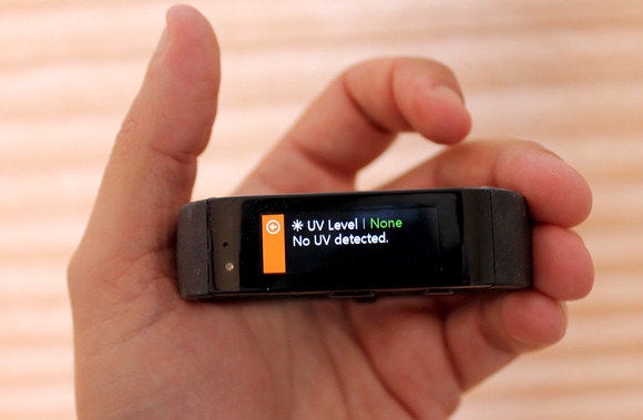 microsoft band uv levels