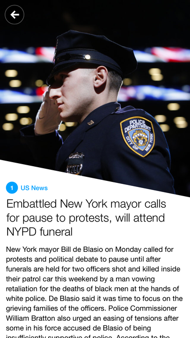 Yahoo! News Digest iOS