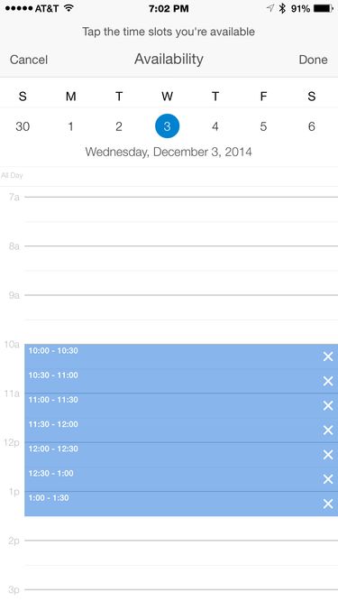acompli calendar view