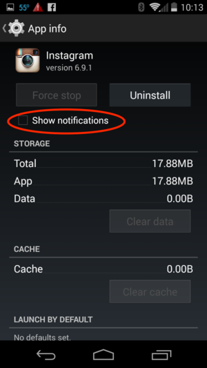 android phone app settings