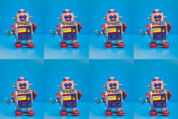 blue robots