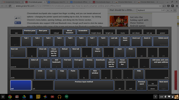 chrome keyboard help