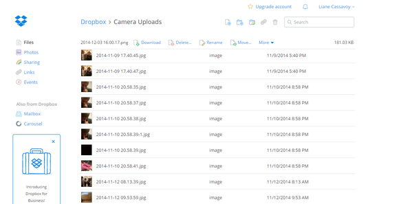 dropbox photos
