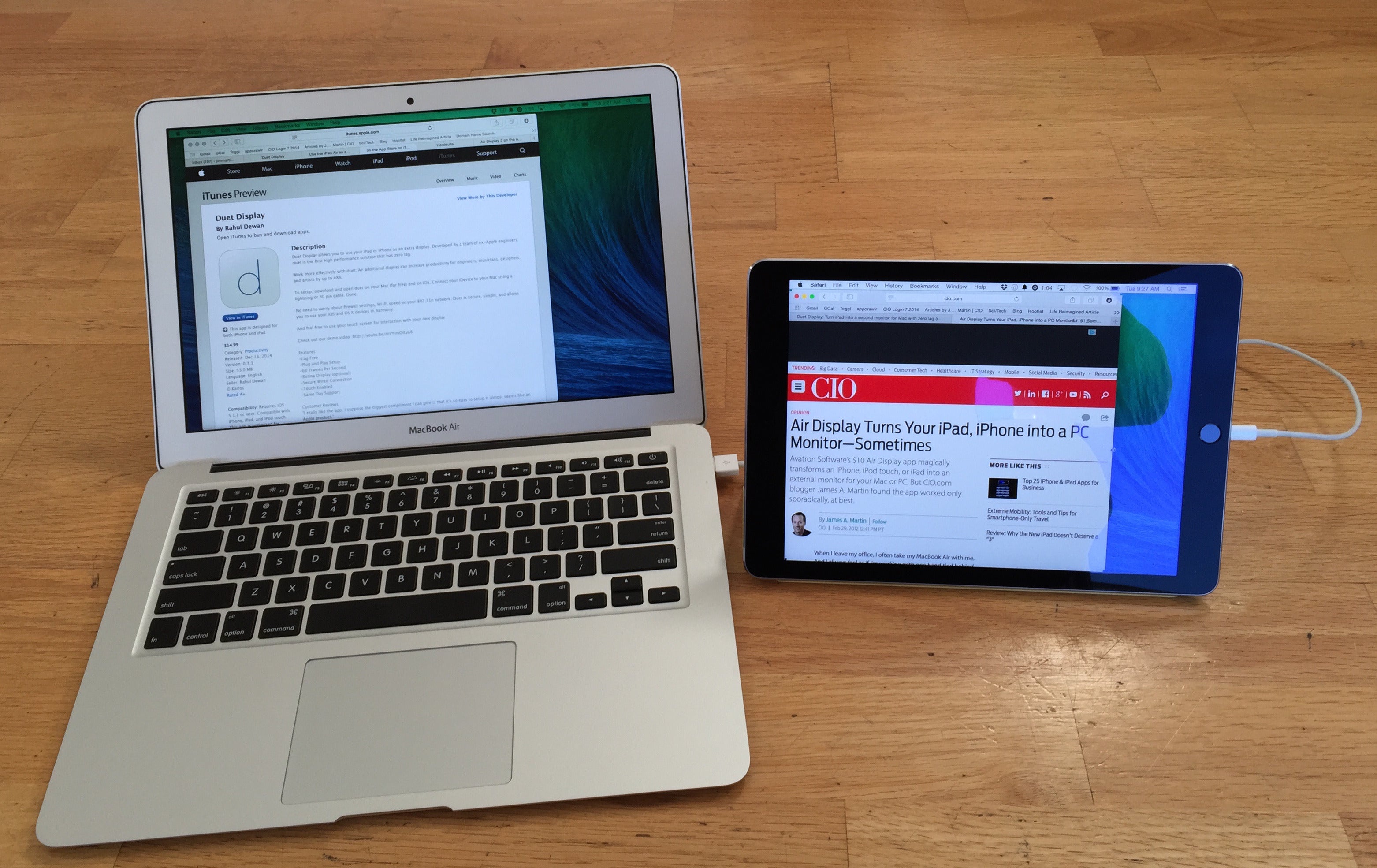 Turn Your Ipad Into A Second Screen Without Wi Fi Headaches Cio
