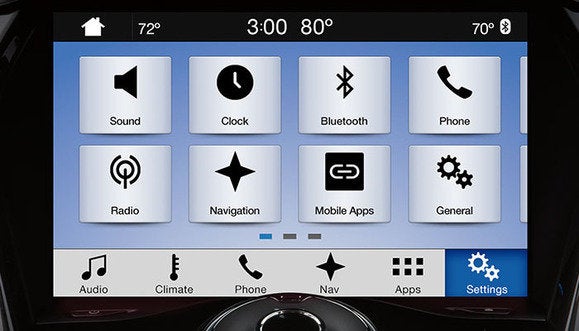 ford sync 3 settings