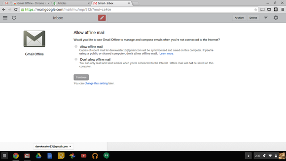 gmail offline