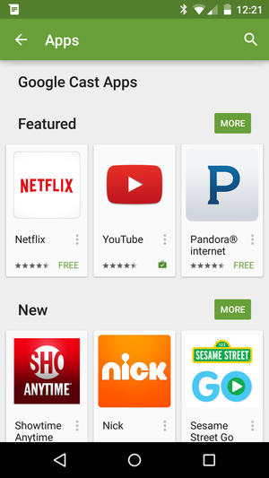 can you download apps on chromecast