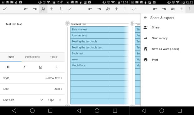 google hits misses google docs