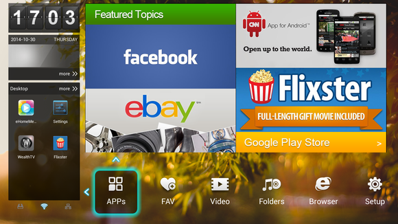 home screen
