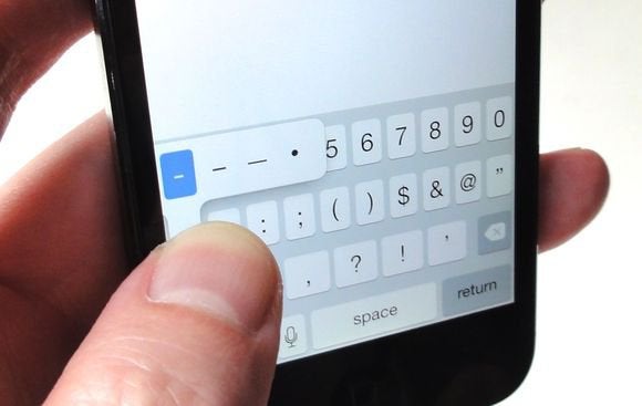 ios android typing tips bullet em dash