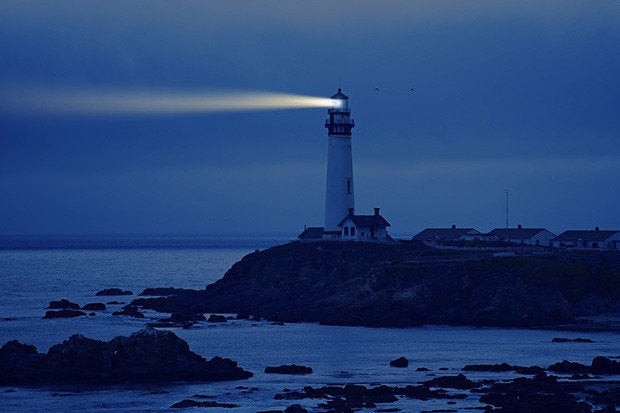 lighthouse night warning