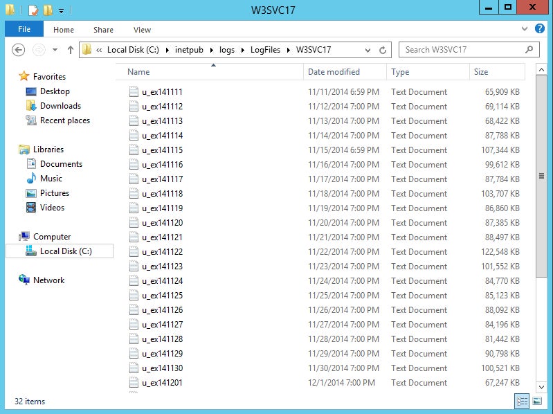 Log folder. Анализ ЛОГОВ Windows. Xnj PF програма inetpub.