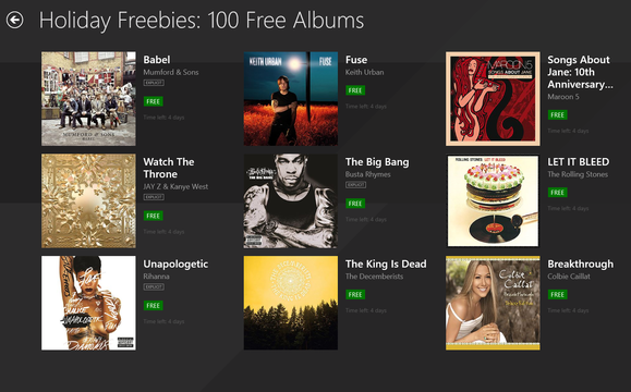 microsoft holiday freebies