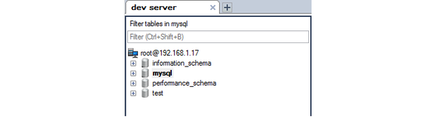 List of MySQL databases