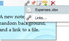 notezilla note with link