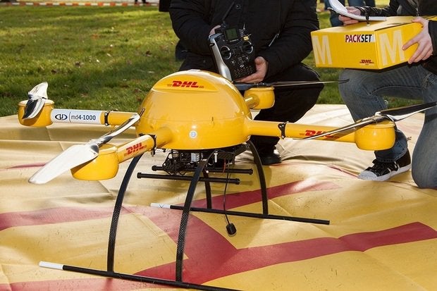 package copter microdrones dhl