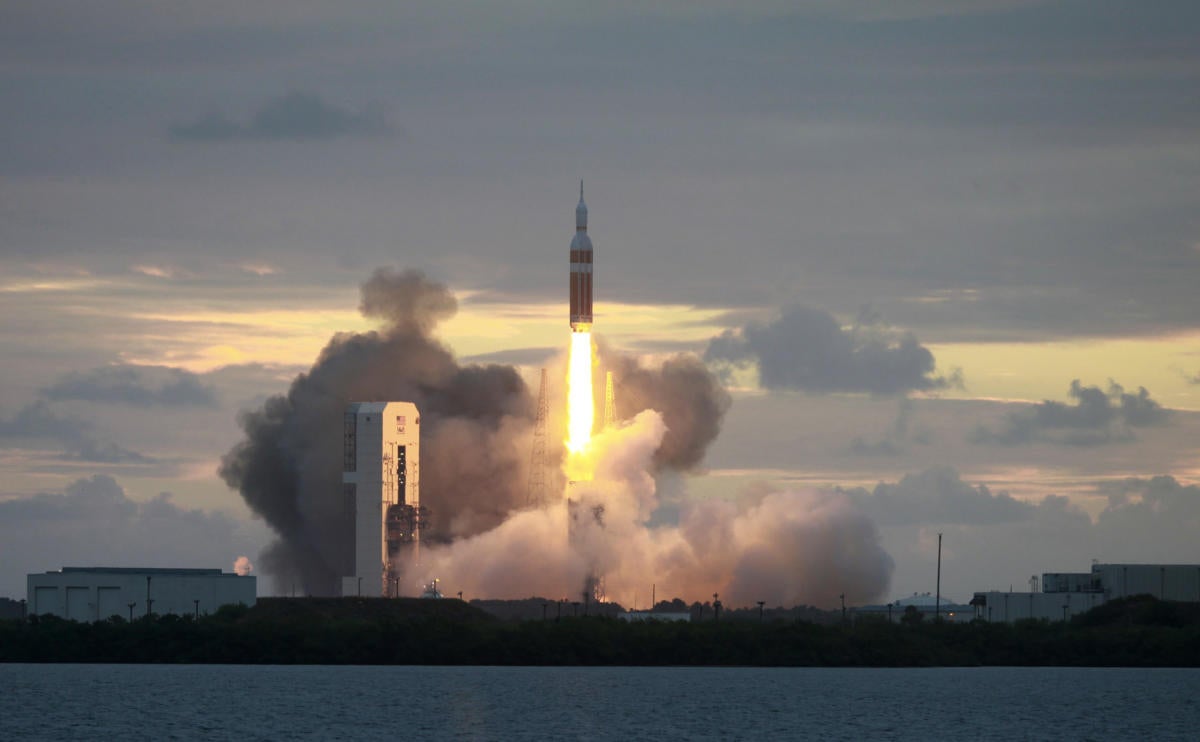 Orion lifts off from Cape Canaveral Air