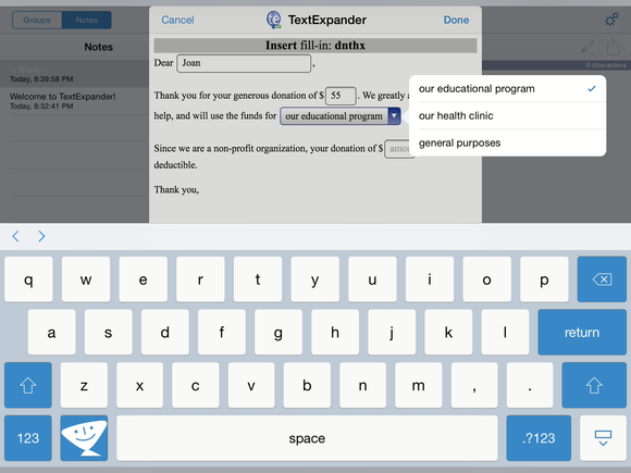 textexpander ios