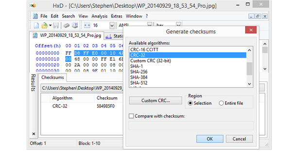 online hex editor compare two files