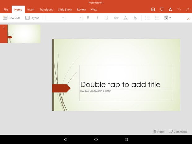 Microsoft PowerPoint for Android Preview