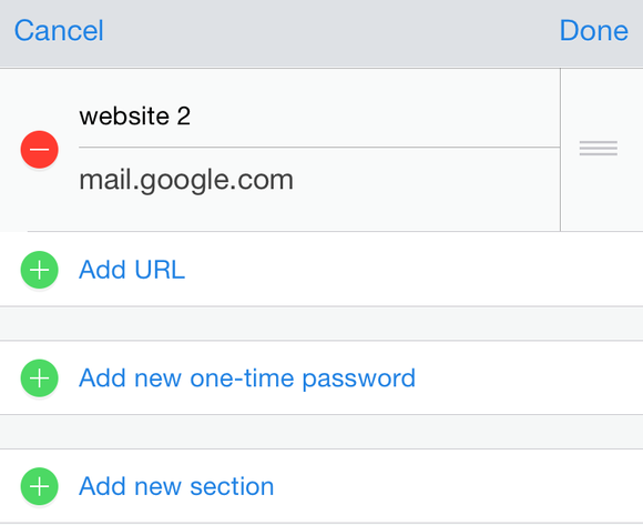 1 edit gmail entry