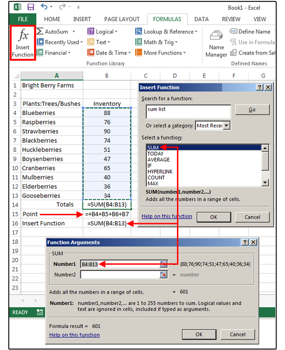 make a function in excel