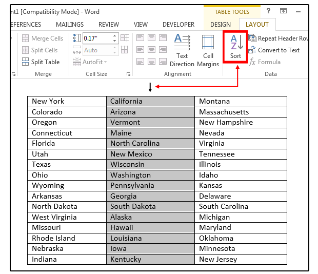 alphabetically data how sort to excel in tips and tricks 3 secret some  Word: PCWorld  Sorting text