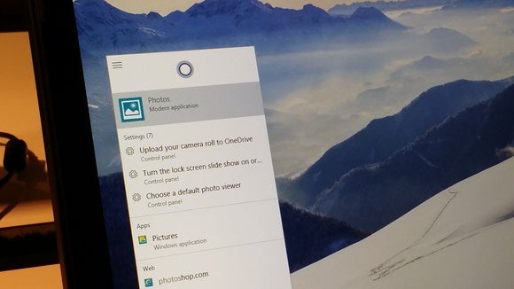 Windows 10 Cortana search