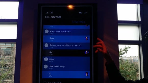 Windows 10 phone messaging skype