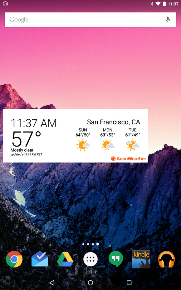 download accuweather widget