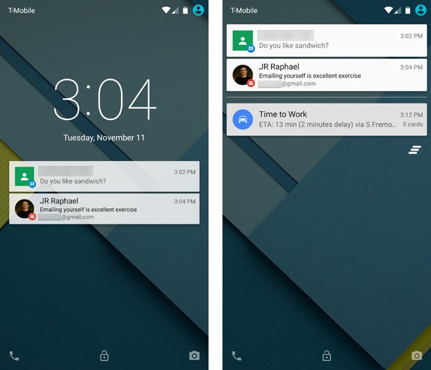 Android 5.0 Lollipop - Lock Screen