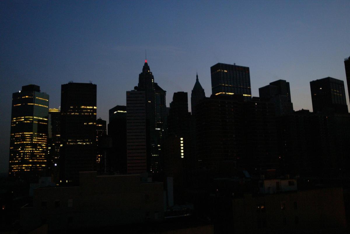 Blackout, New York City skyline