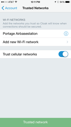 cloak trusted networks