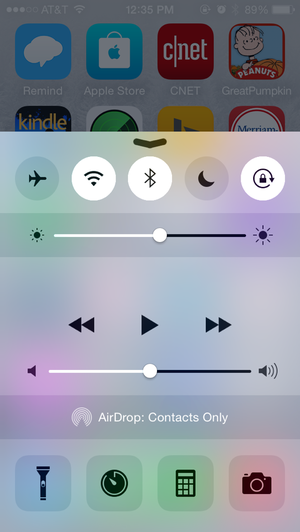 control center ios