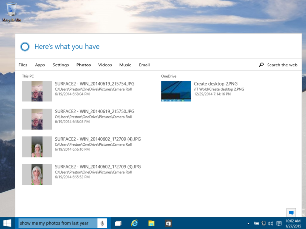 cortana pics
