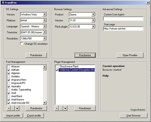 fraud fox control panel