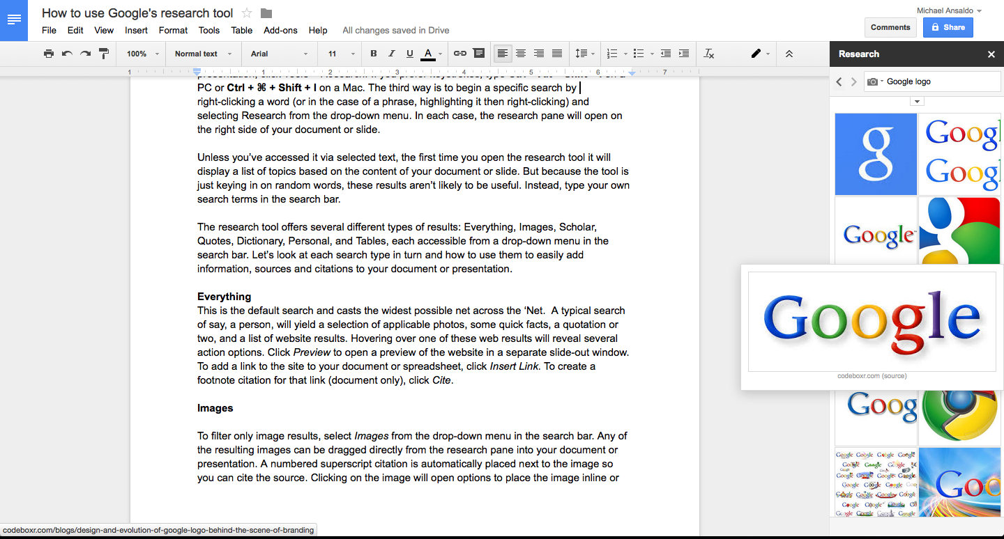 How Google Docs Research Tool Removes Drudgery From Reports And