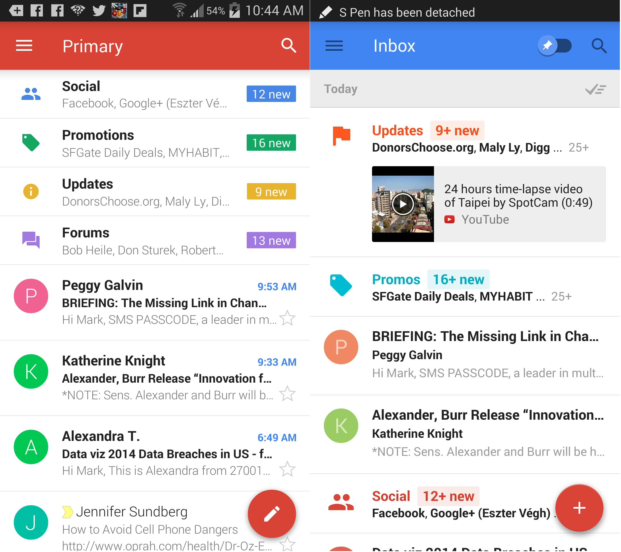 Gmail outbox android, Google Mail