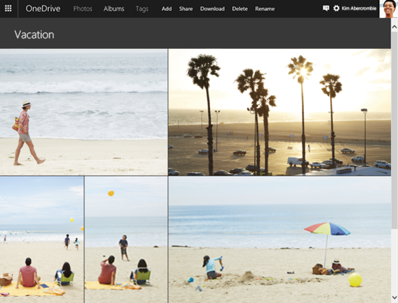 Microsoft onedrive albums